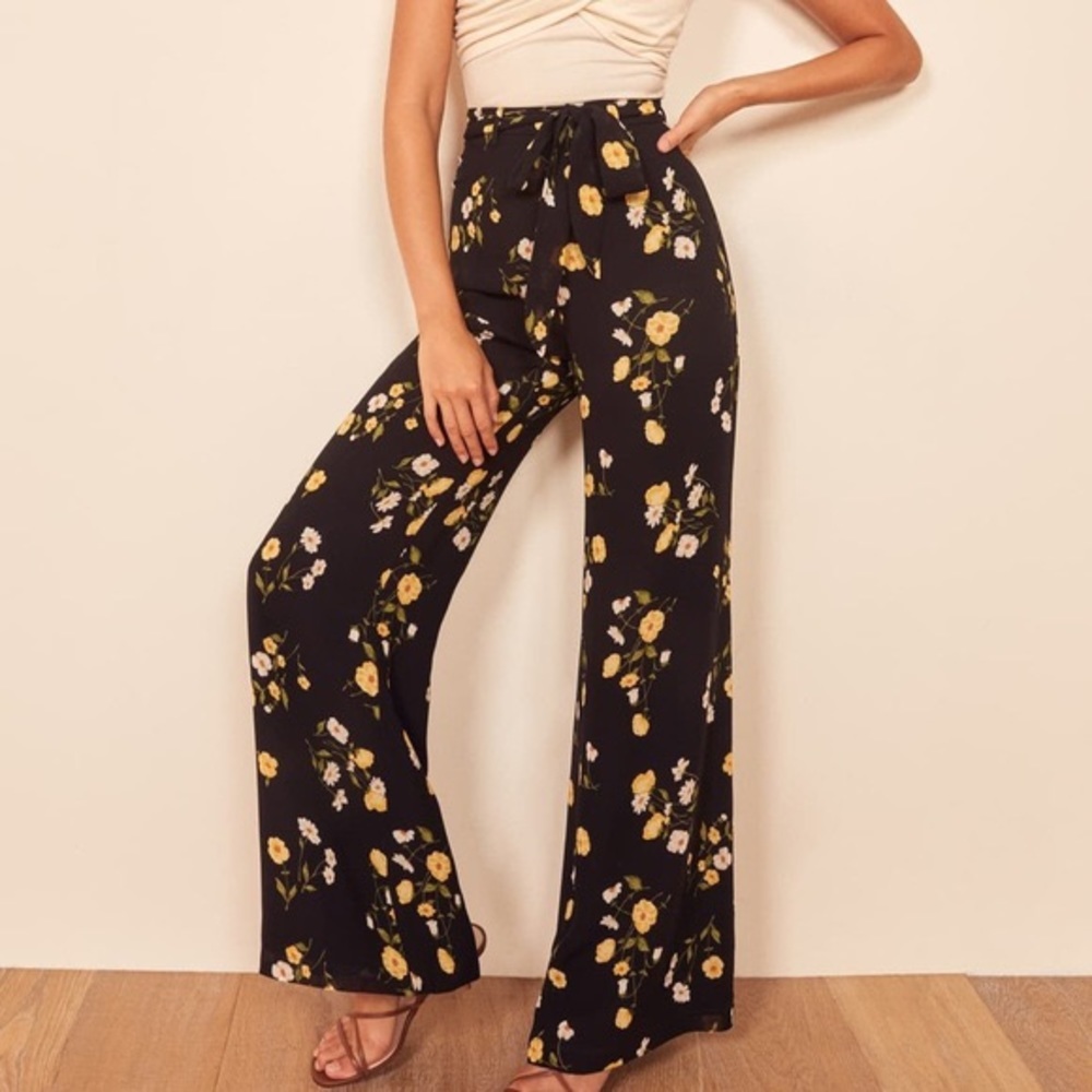 Reformation Starry Pant Floral Piazza Print